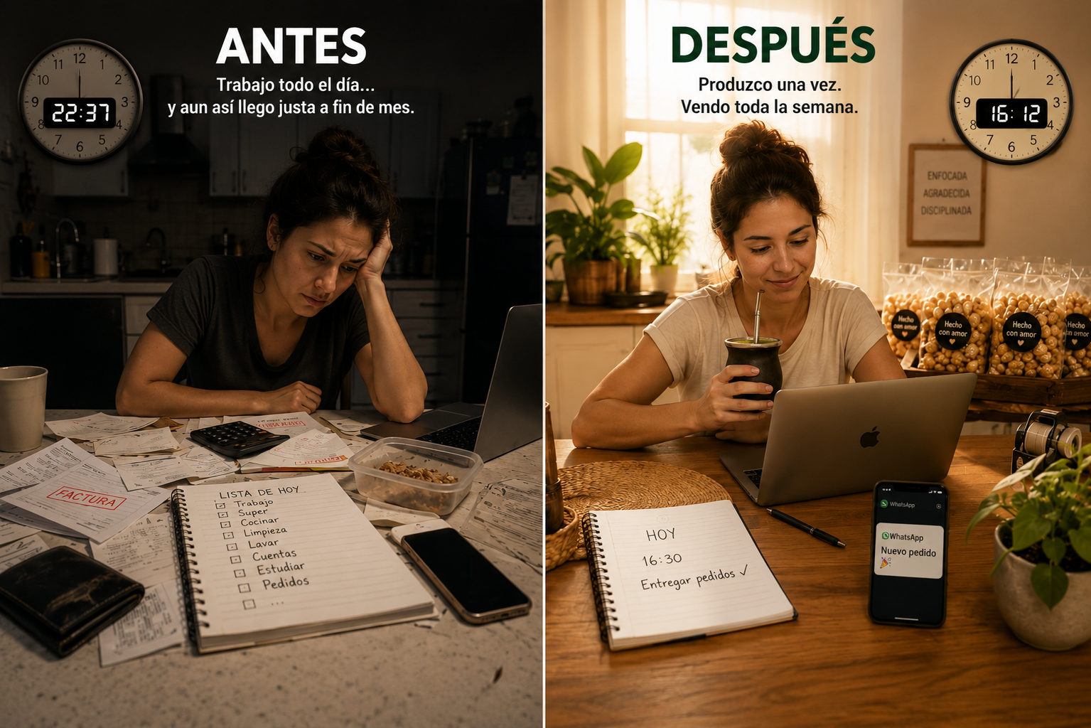Antes y después con Sistema POP LAB